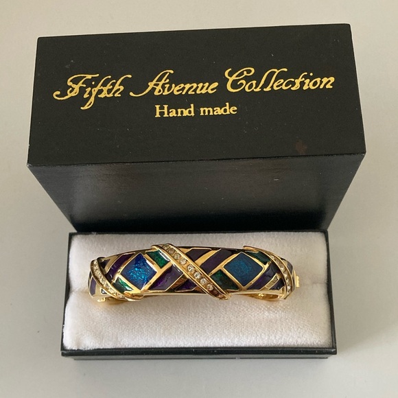Fifth Avenue Jewelry - Vintage Fifth Avenue Bracelet Bangle, Handmade EUC